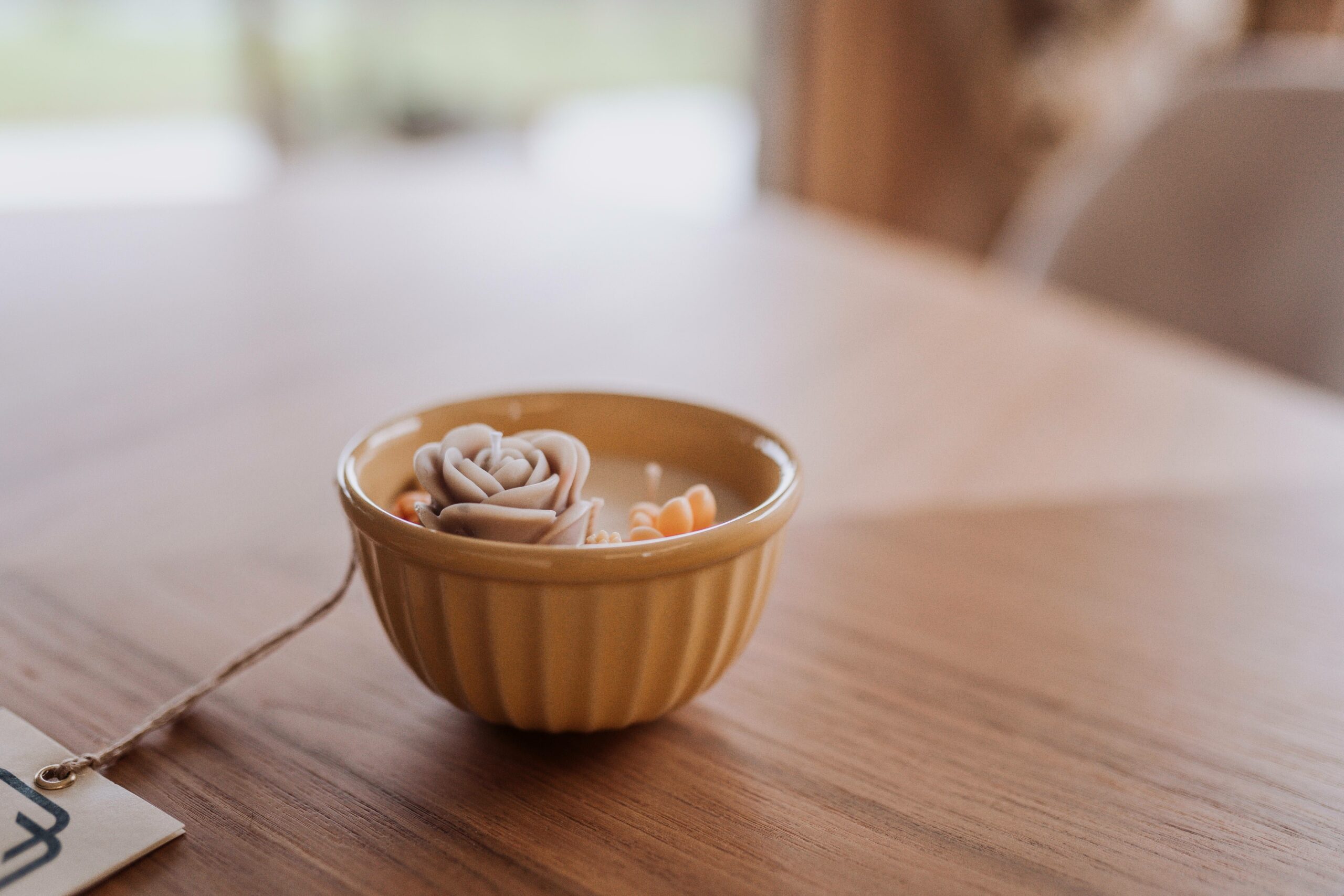 Création Osmose en céramique portugaise, bougie parfumée artisanale réalisée près de Vannes